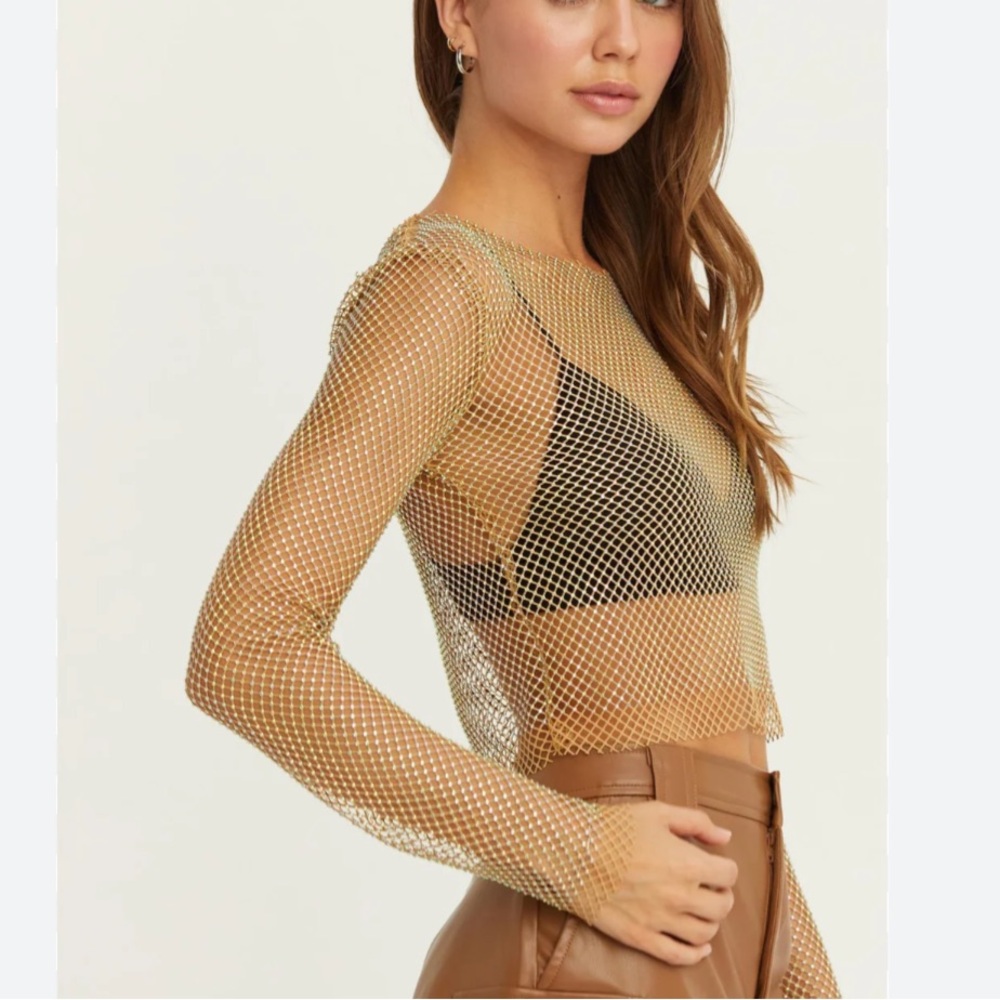 Diamond mesh, fish nets top